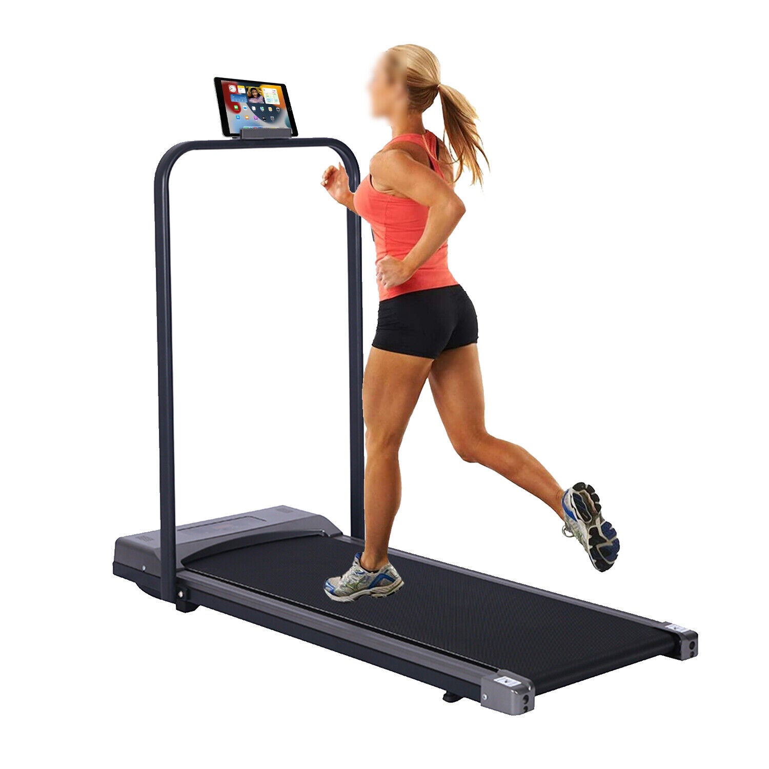 Walking Pad Treadmill Electric Foldable Underdesk Smart Running Machine + Holder